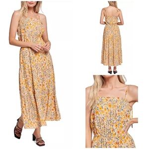 Lost + Wander Somerset Floral Spaghetti Strap Maxi Dress Size S Dainty Prairie